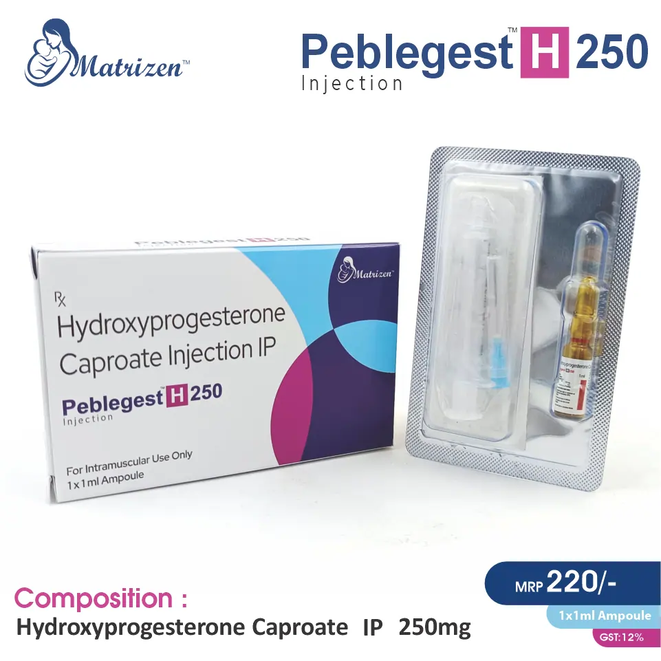 Hydroxyprogesterone (250mg) at best price in PCD Pharma Franchise for contraceptive care and health.